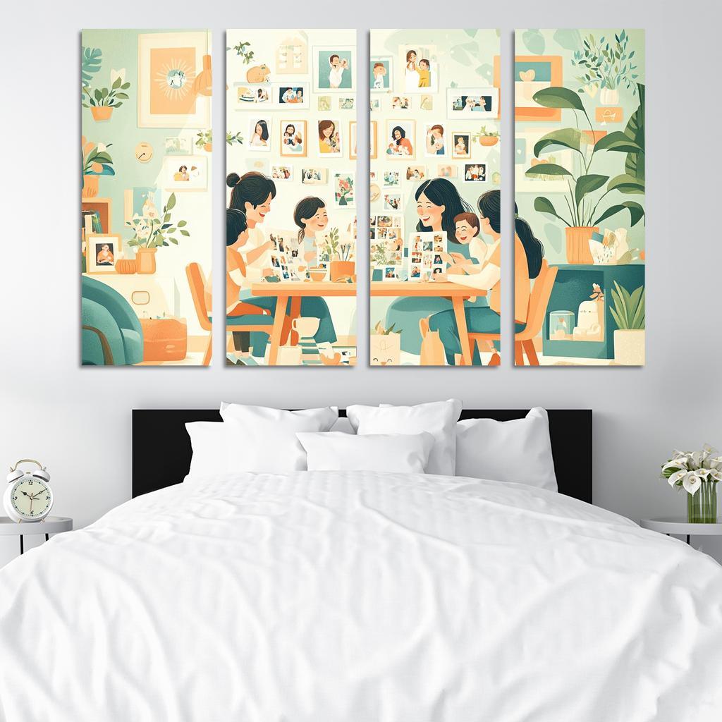 The Journey Of Motherhood Milestones And Memories Custom Paintings Frame