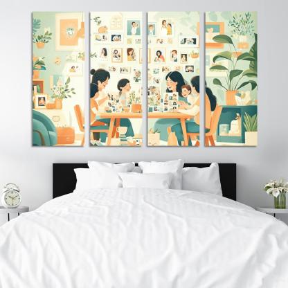 The Journey Of Motherhood Milestones And Memories Custom Paintings Frame