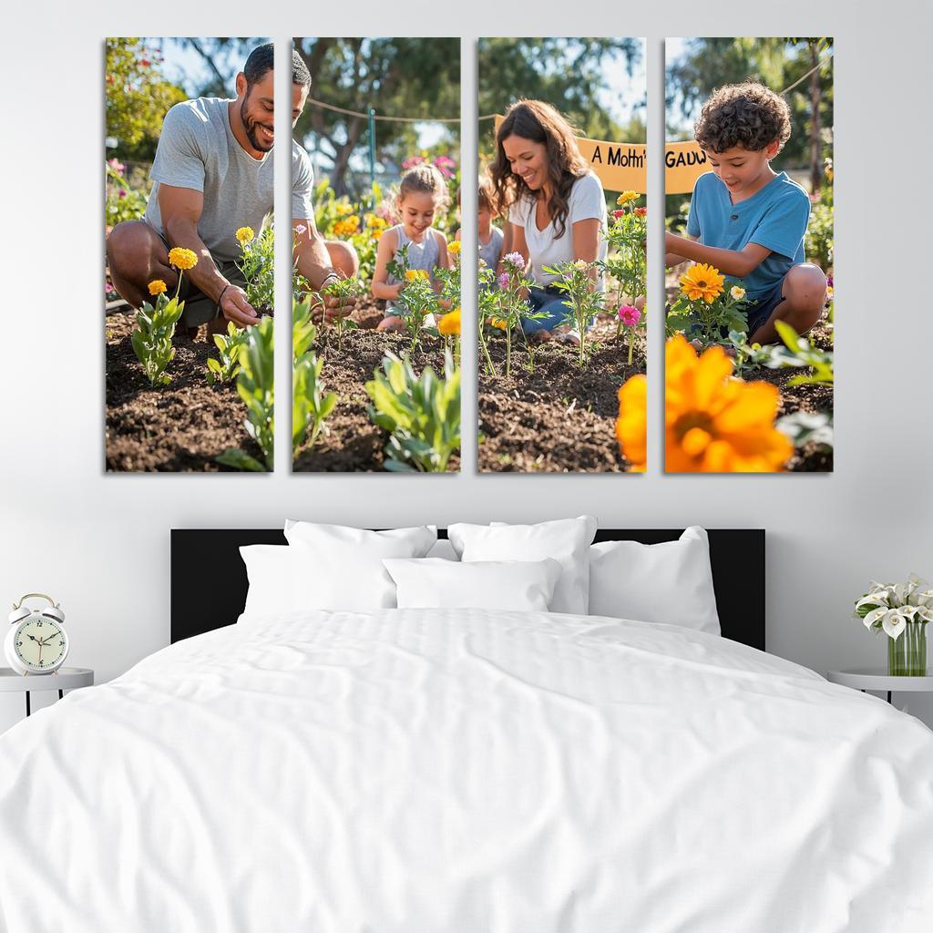 A Mothers Garden Blossoming Love Modern Paintings Frame