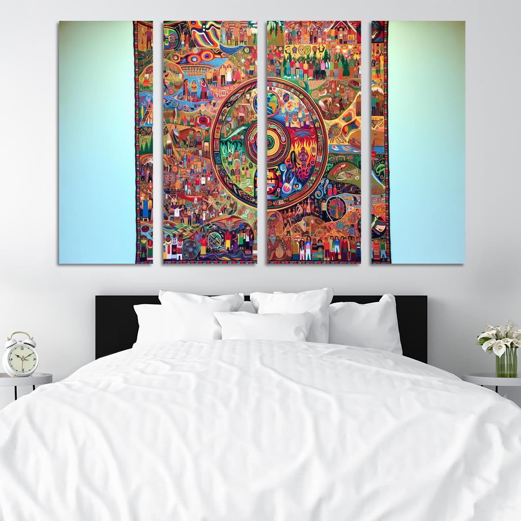 Voices Of The Forgotten Preserving Indigenous Cultures Custom Paintings Frame