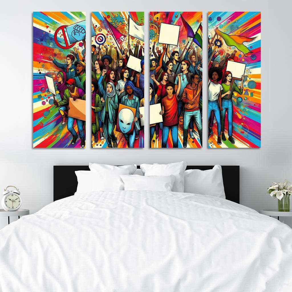 Youth Voices The Power Of Future Generations Multi-panel Paintings