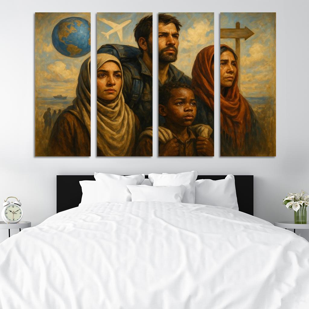 Faces Of Resilience Art Highlighting Refugee Experiences Premium Artwork Frames