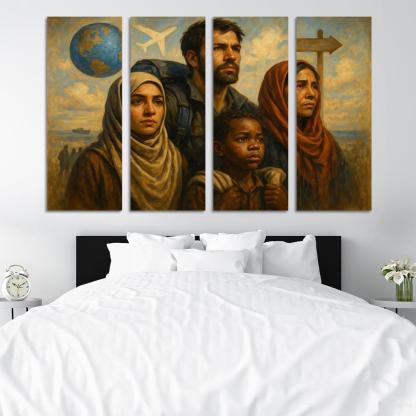 Faces Of Resilience Art Highlighting Refugee Experiences Premium Artwork Frames