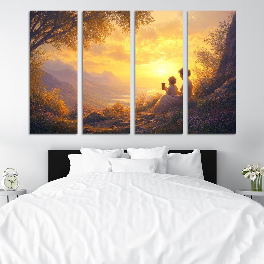 Sunrise Moments The Dawn Of Love Custom Paintings Frame