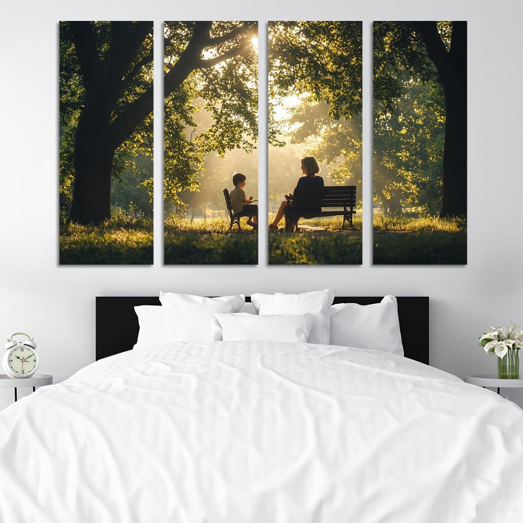 Reflections Of Love A Mother's Heartfelt Advice Canvas Paintings Frame