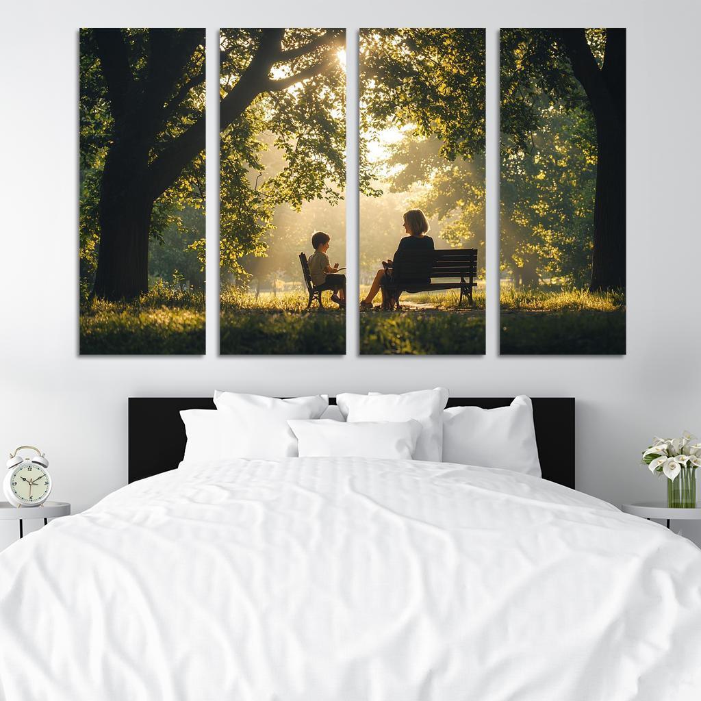 Reflections Of Love A Mother's Heartfelt Advice Canvas Paintings Frame