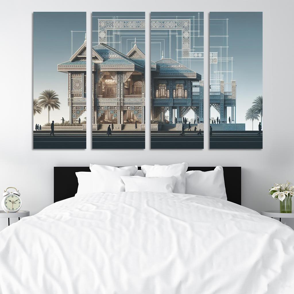 Transitional Architecture Custom Paintings Frame