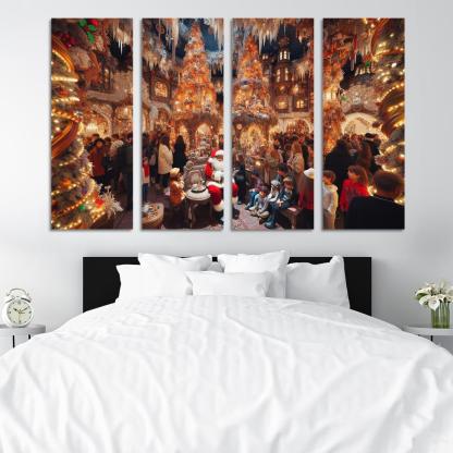 Harrods Christmas Grotto - United Kingdom Modern Paintings Frame