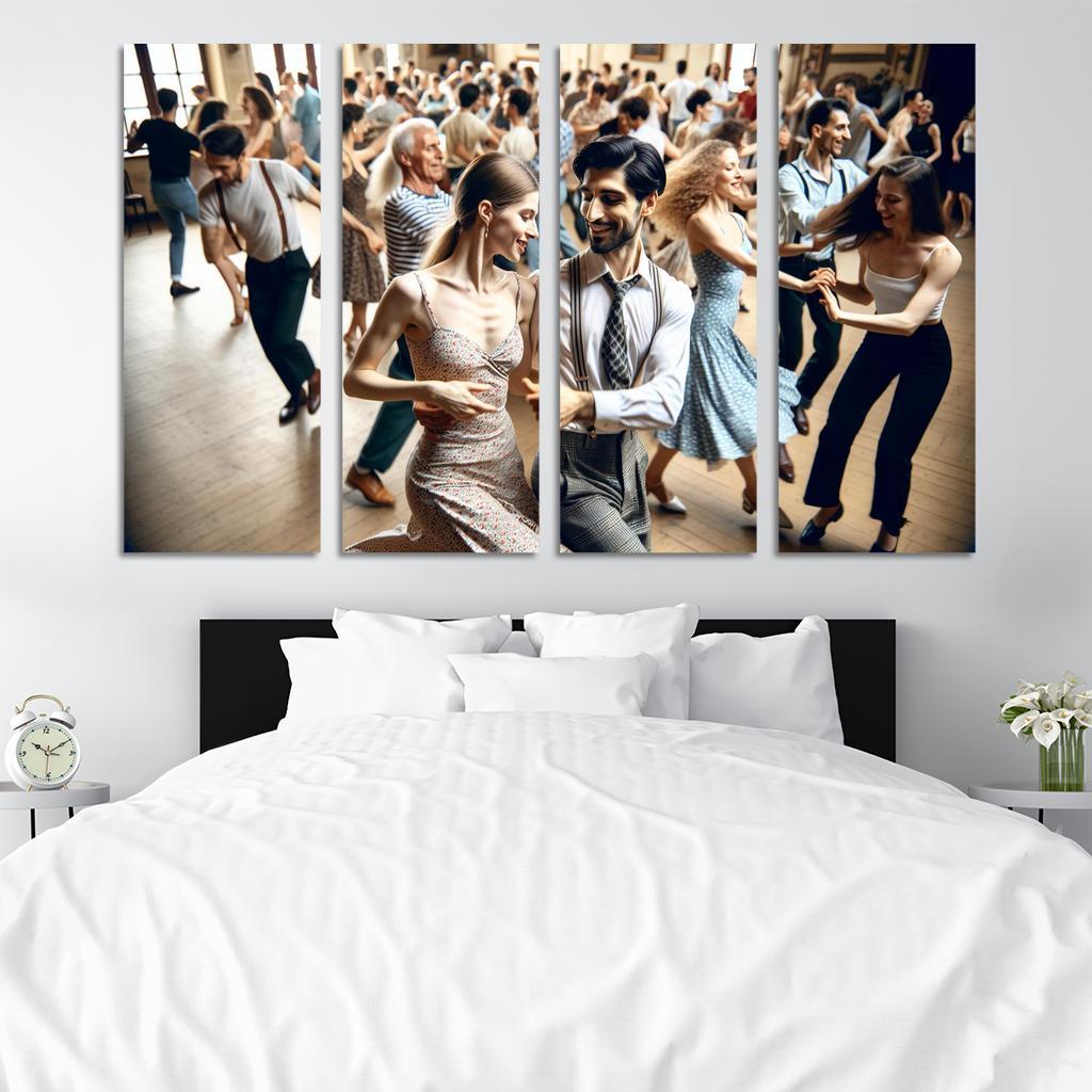Balboa The Dance Of Swing And Joy Modern Paintings Frame