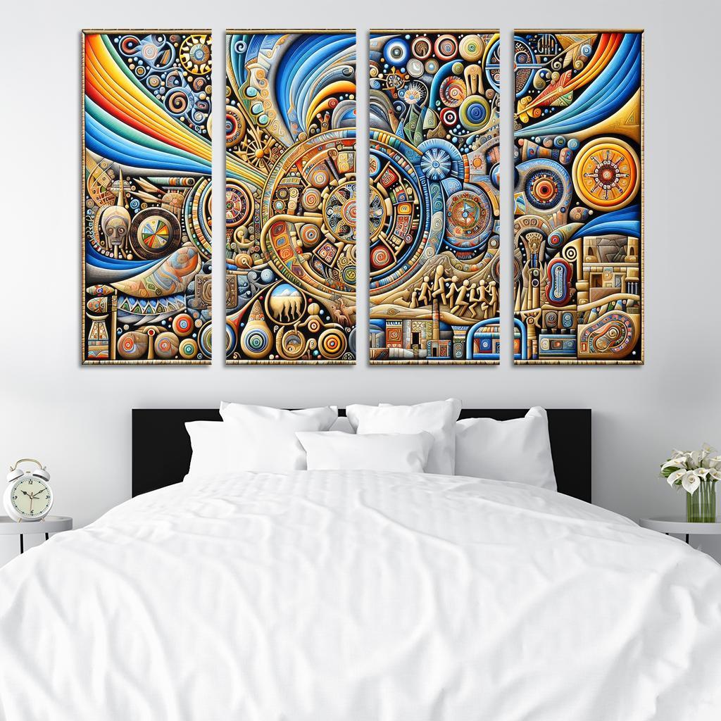 Culture Unbound Preserving Indigenous Traditions Multi-panel Paintings