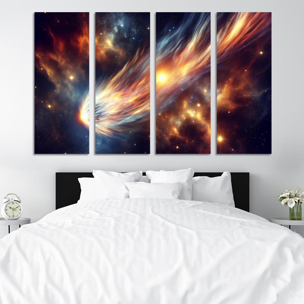 The Allure Of Comets And Their Trails Abstract Paintings Frame
