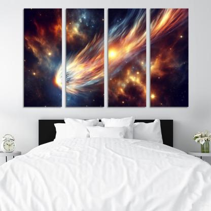 The Allure Of Comets And Their Trails Abstract Paintings Frame