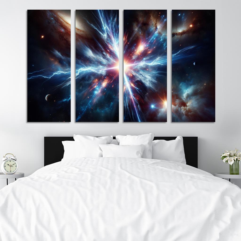 The Enigmatic Nature Of Gamma-ray Bursts Abstract Paintings Frame