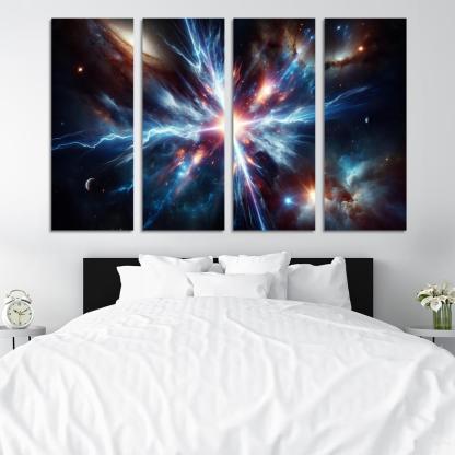 The Enigmatic Nature Of Gamma-ray Bursts Abstract Paintings Frame