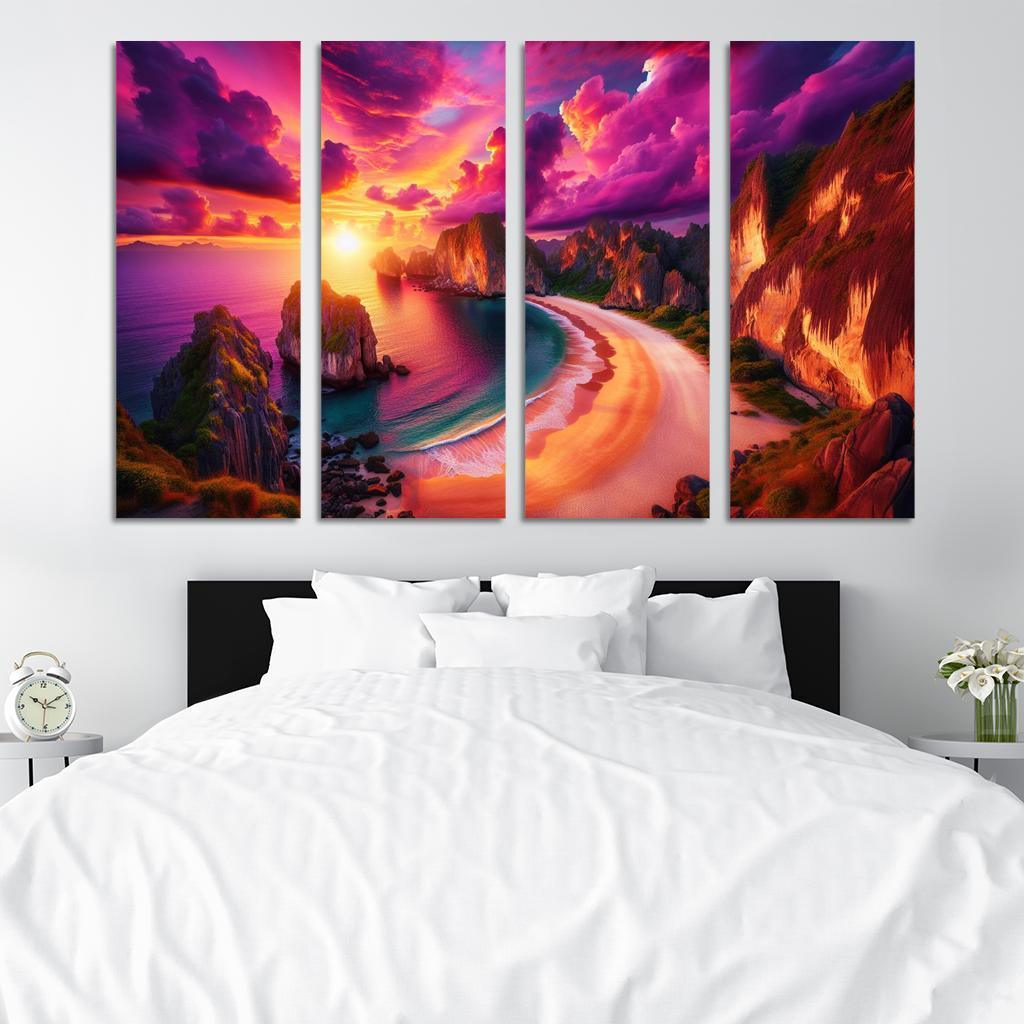 Sunset Ridge Beach Premium Artwork Frames
