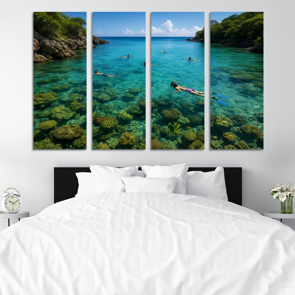 Crystal Bay Snorkeling Sanctuary Custom Paintings Frame
