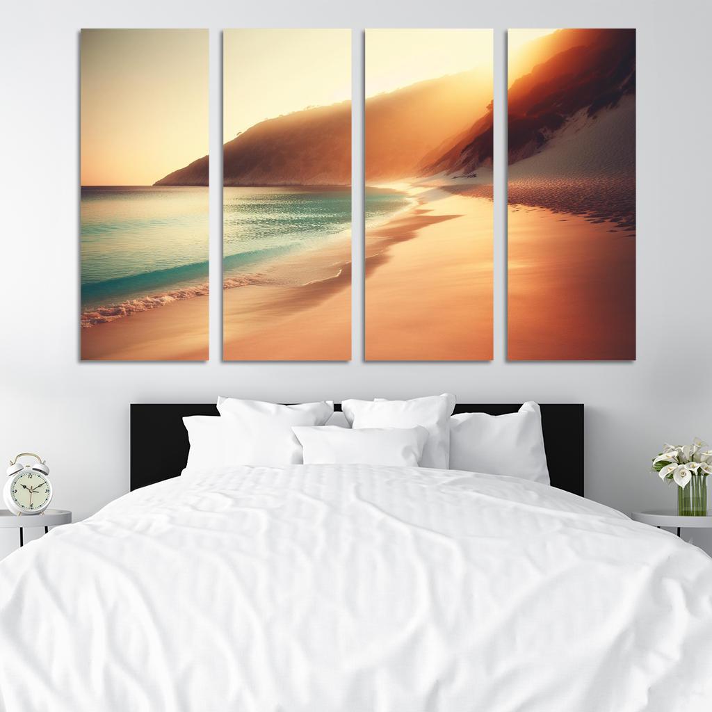 Waves Of Serenity Beach Premium Artwork Frames