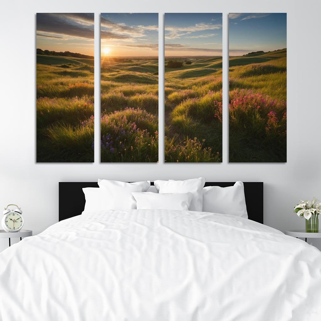 The Unending Pathways Of Rolling Meadows Multi-panel Paintings