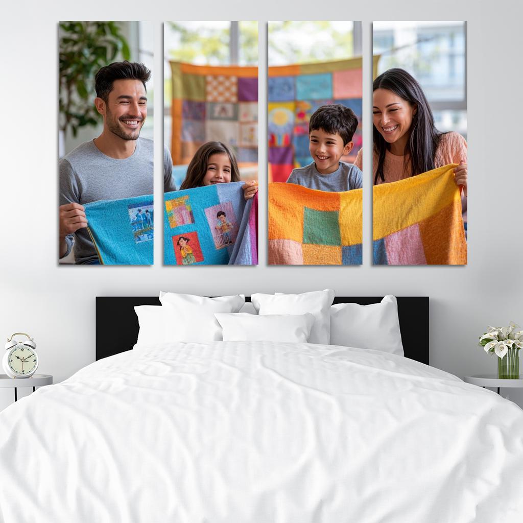 Threads Of Connection The Fabric Of Family Custom Paintings Frame