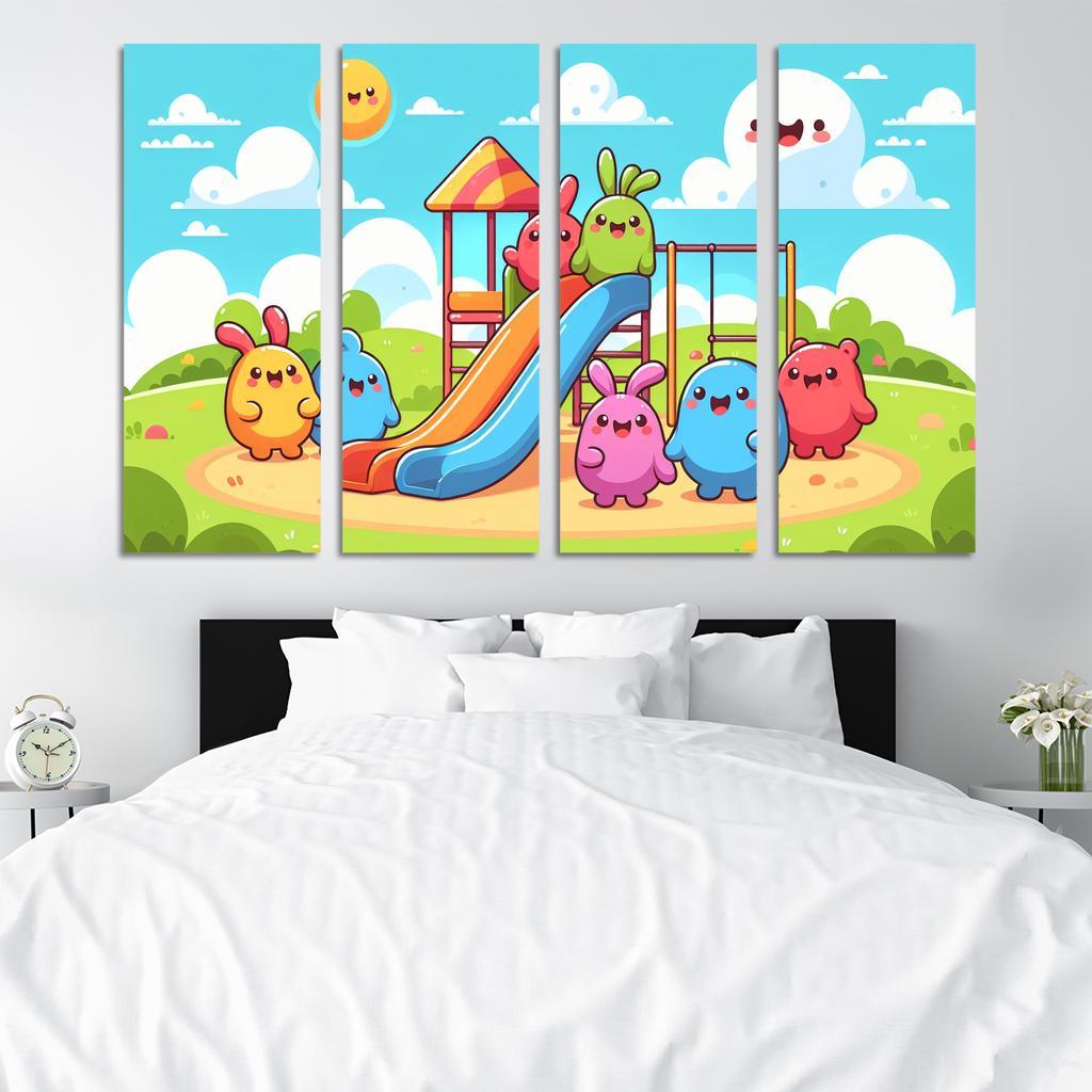 Giggle Monsters Playground Premium Artwork Frames