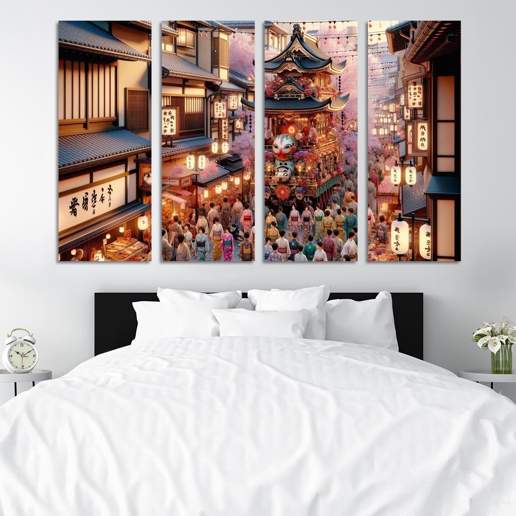 Gion Matsuri - Japan Modern Paintings Frame
