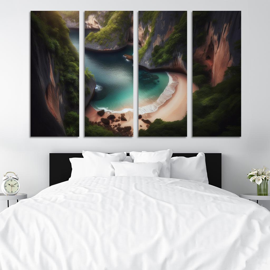 Hidden Cove Beach Premium Artwork Frames