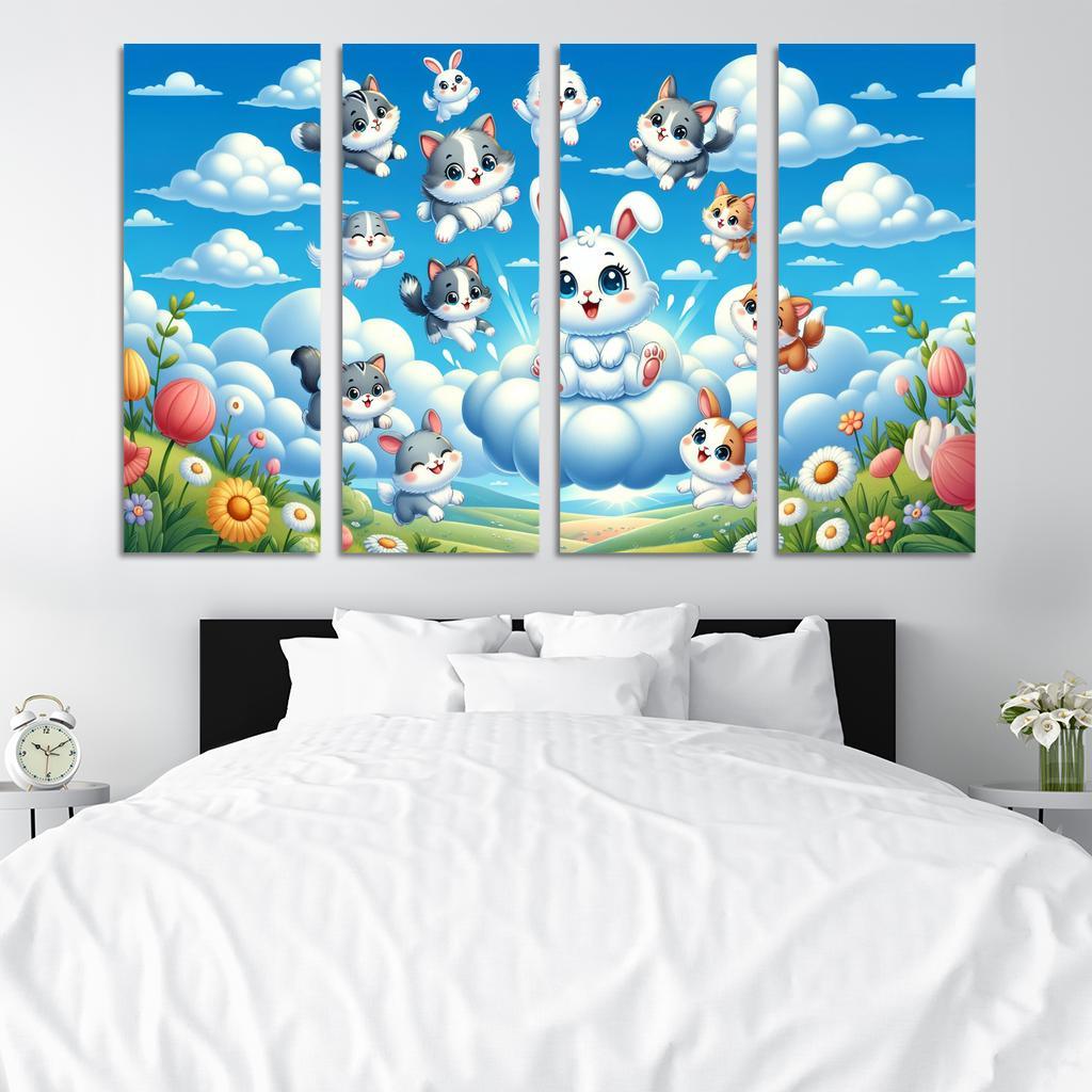 Curious Cloud Critters Premium Artwork Frames