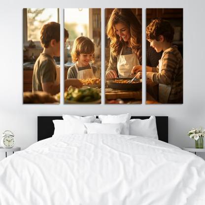 Home Is Where Mom Is The Comfort Of A Mother's Love Canvas Paintings Frame