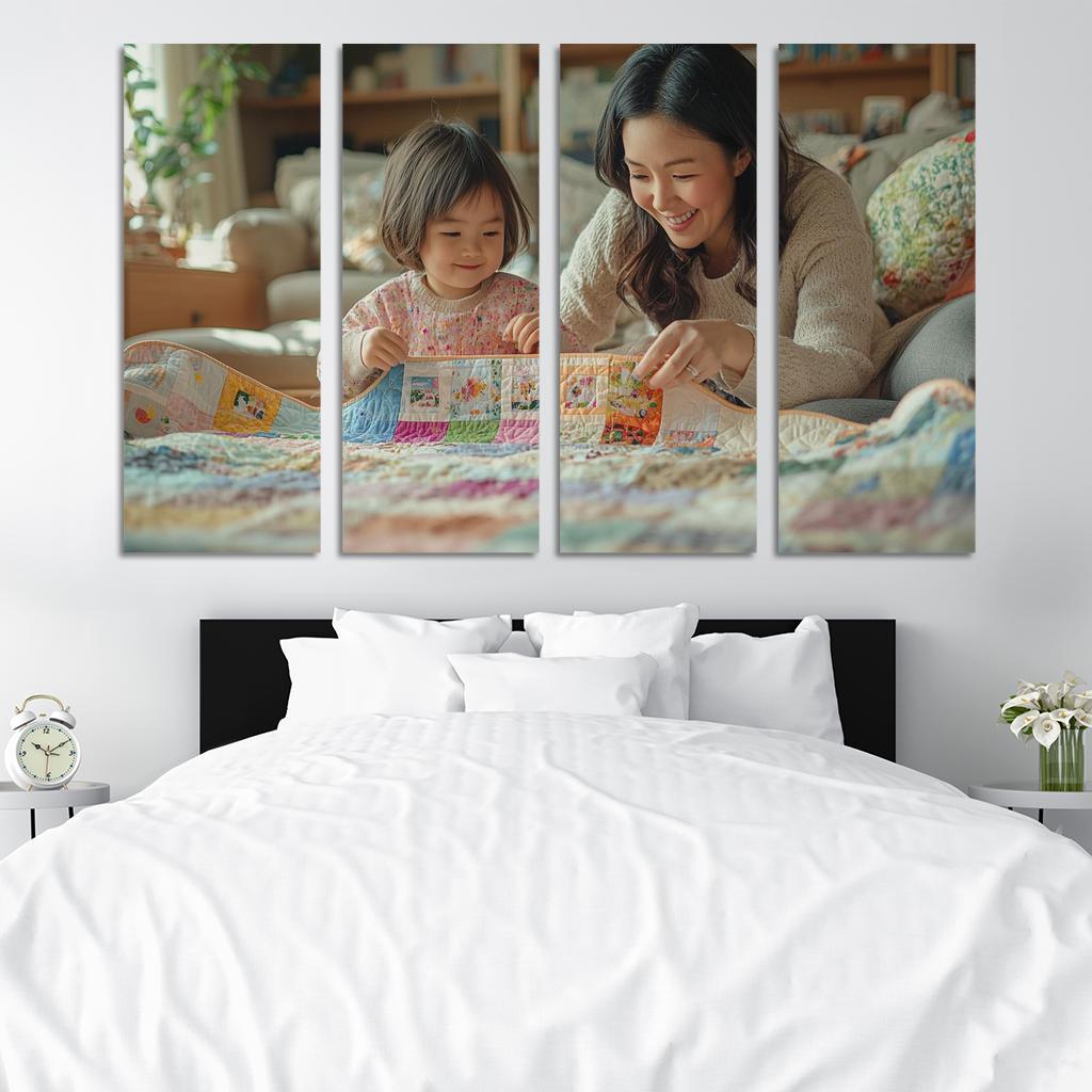 The Quilt Of Life Stitched With A Mother's Care One-piece Frames