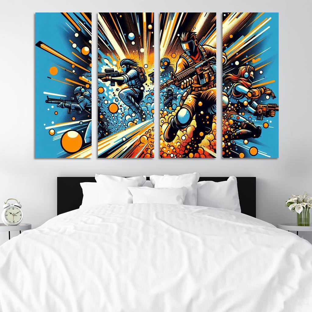Dragon Ball Universe 4 Piece HD Modern Canvas Panels-Original Frame