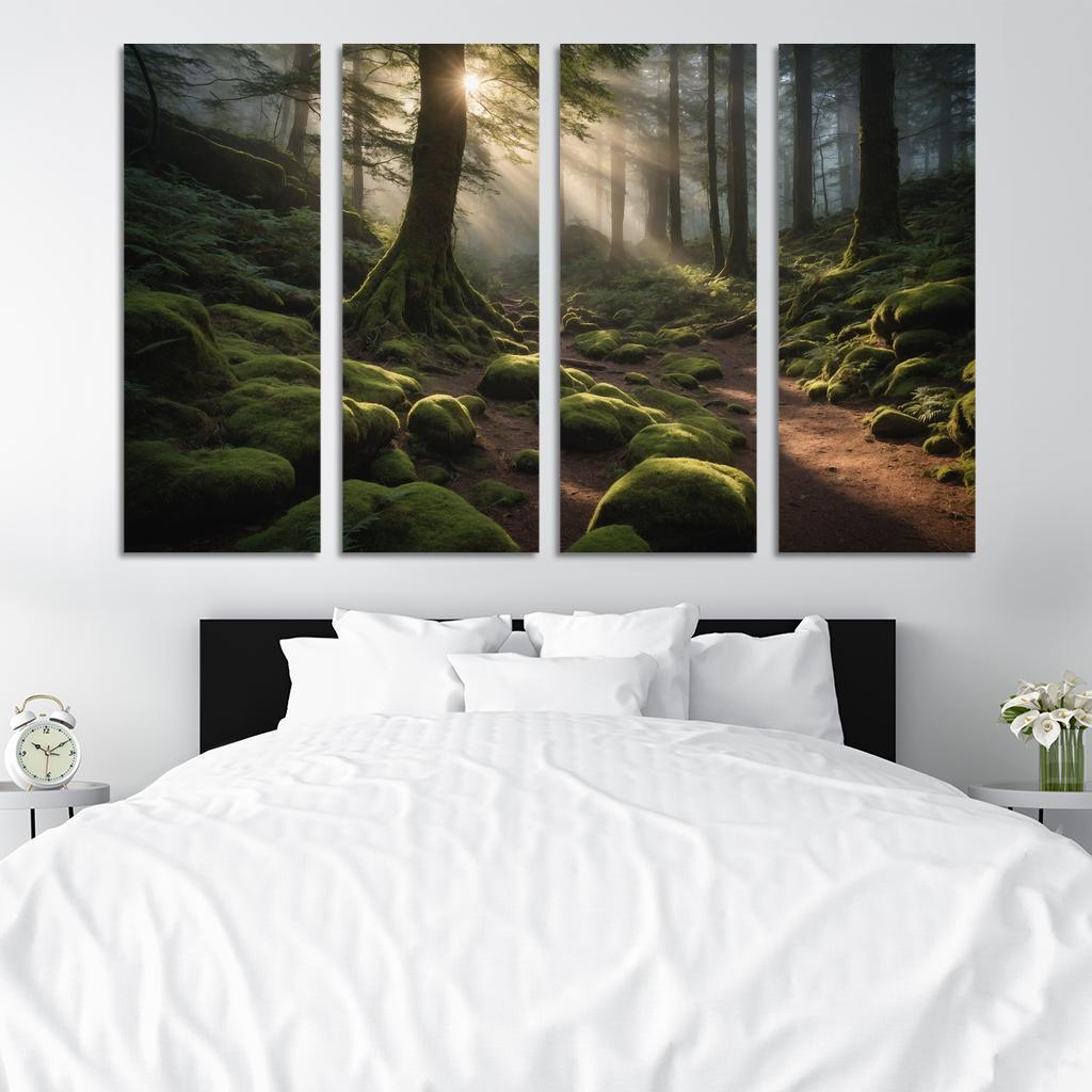 Ethereal Glow Of Misty Forest Trails Art Trends