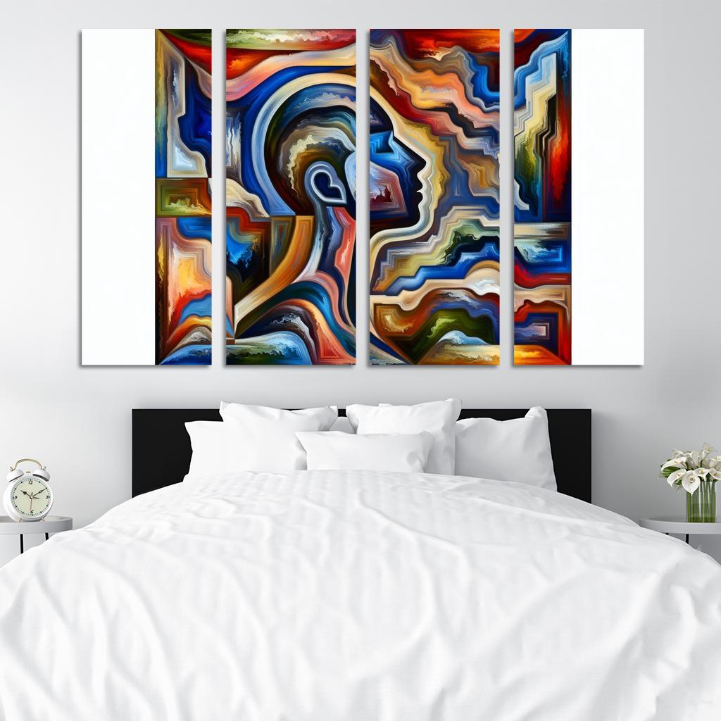 Invisible Battles Advocating for Chronic Illness Awareness 4 Piece HD Modern Canvas Panels-Original Frame