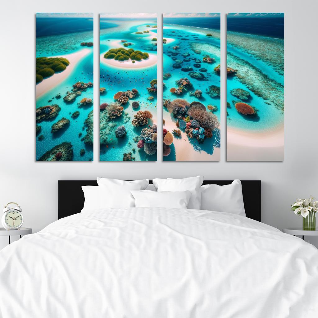 Aquamarine Lagoon Idyllic Snorkeling Retreat Premium Artwork Frames
