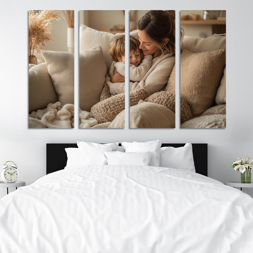 Cocoon Of Comfort A Mothers Safe Haven Custom Paintings Frame