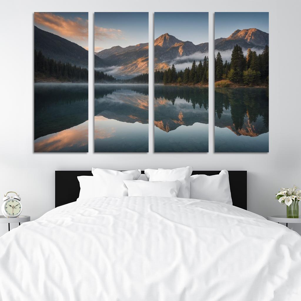 The Serene Reflection Of Glassy Lake Art Trends