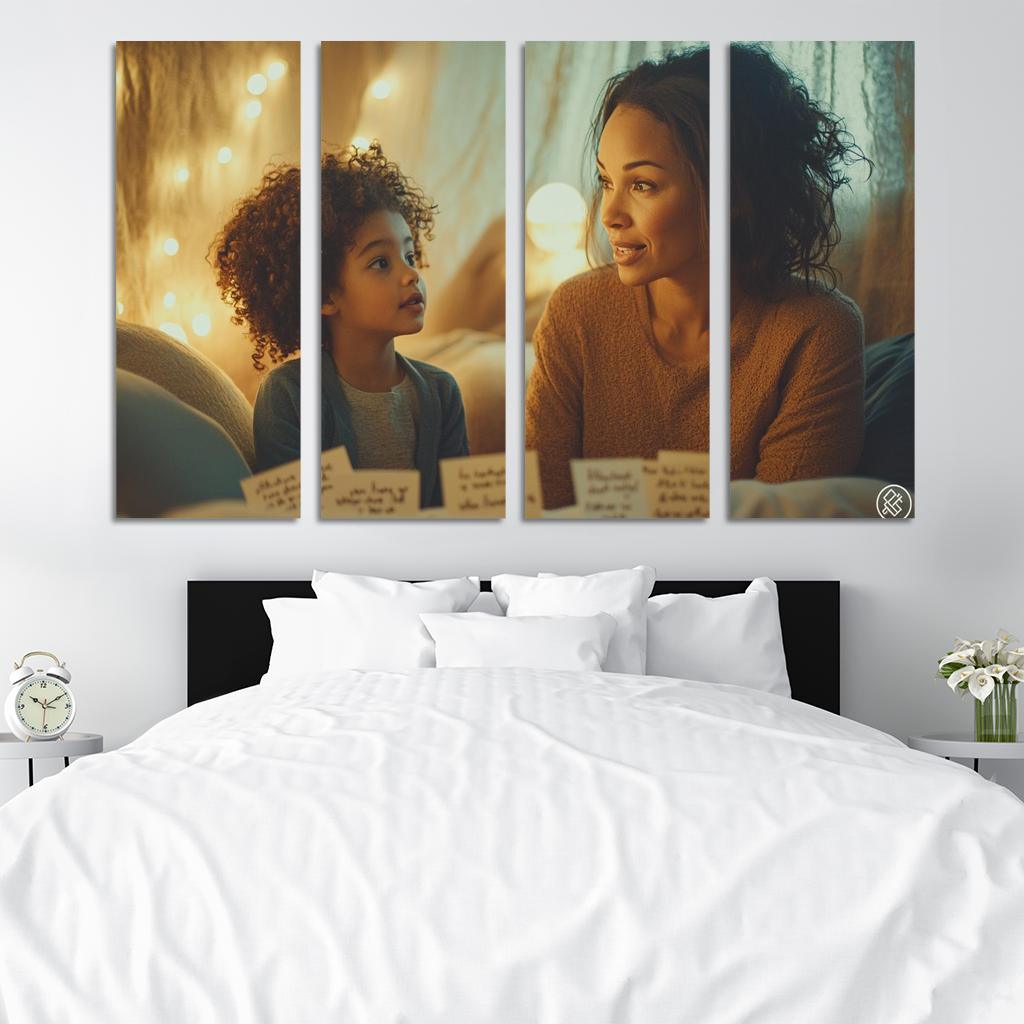 A Mothers Whisper Gentle Words Of Wisdom Modern Paintings Frame