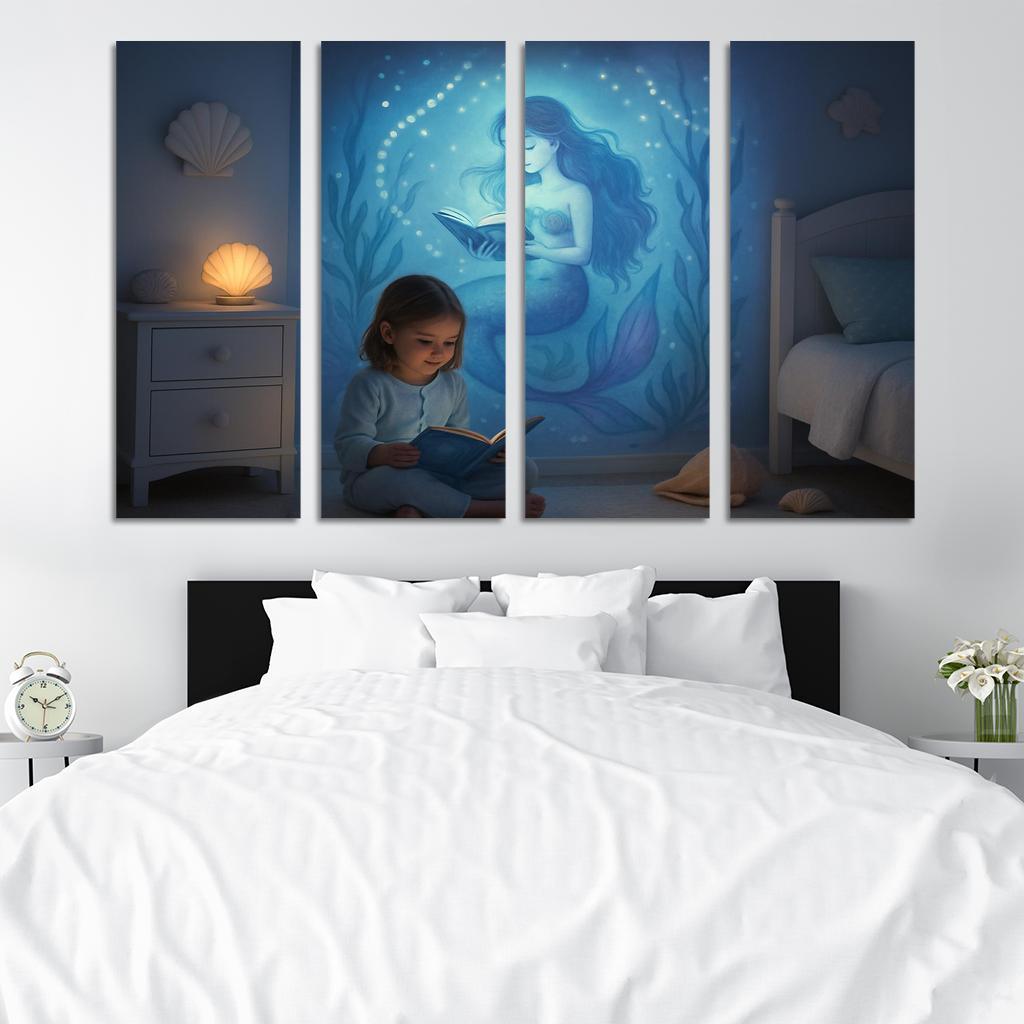 Magical Mermaid Story Keeper Oil Paintings Frame