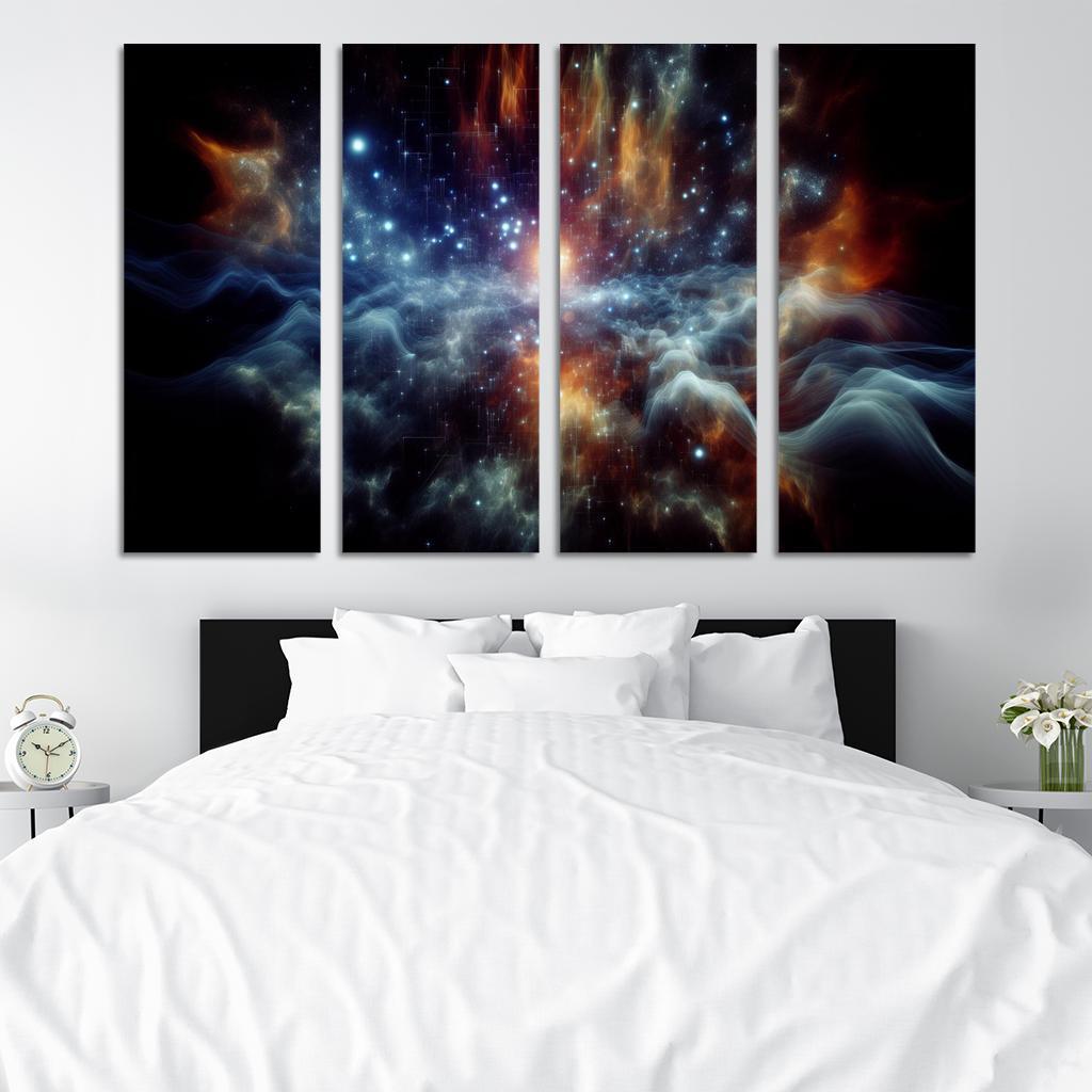 The Marvels Of Cosmic Background Radiation Abstract Paintings Frame