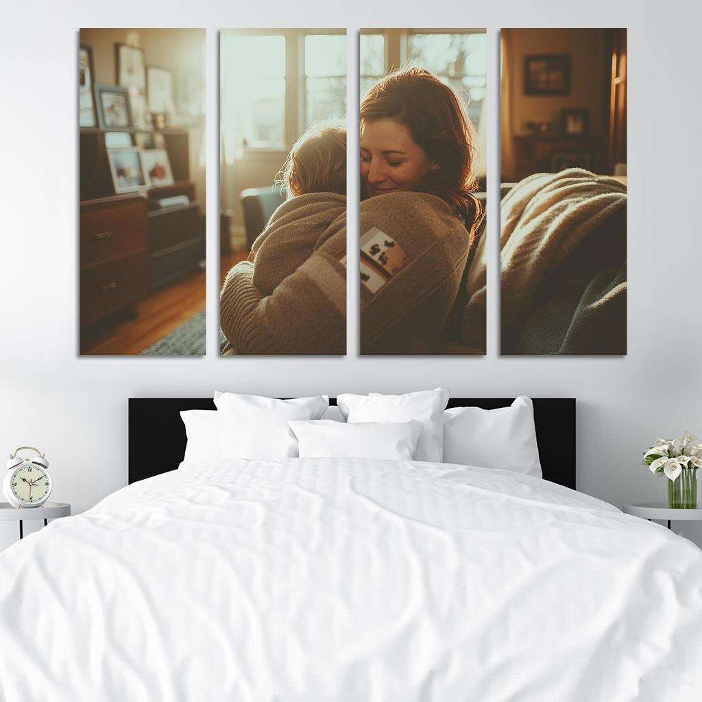 A Warm Embrace The Heart Of Connection Custom Paintings Frame