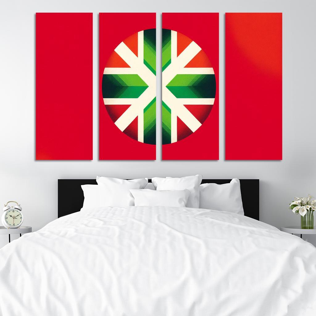 Echoes Of Tradition The Flag Of The Basque Country Multi-panel Paintings