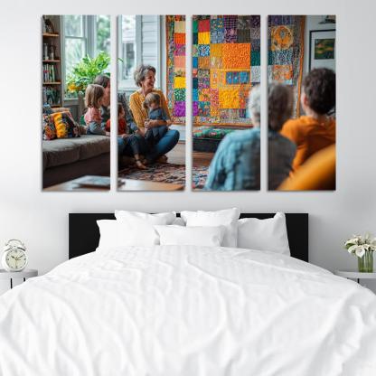 Threads Of Togetherness A Mothers Tapestry Custom Paintings Frame