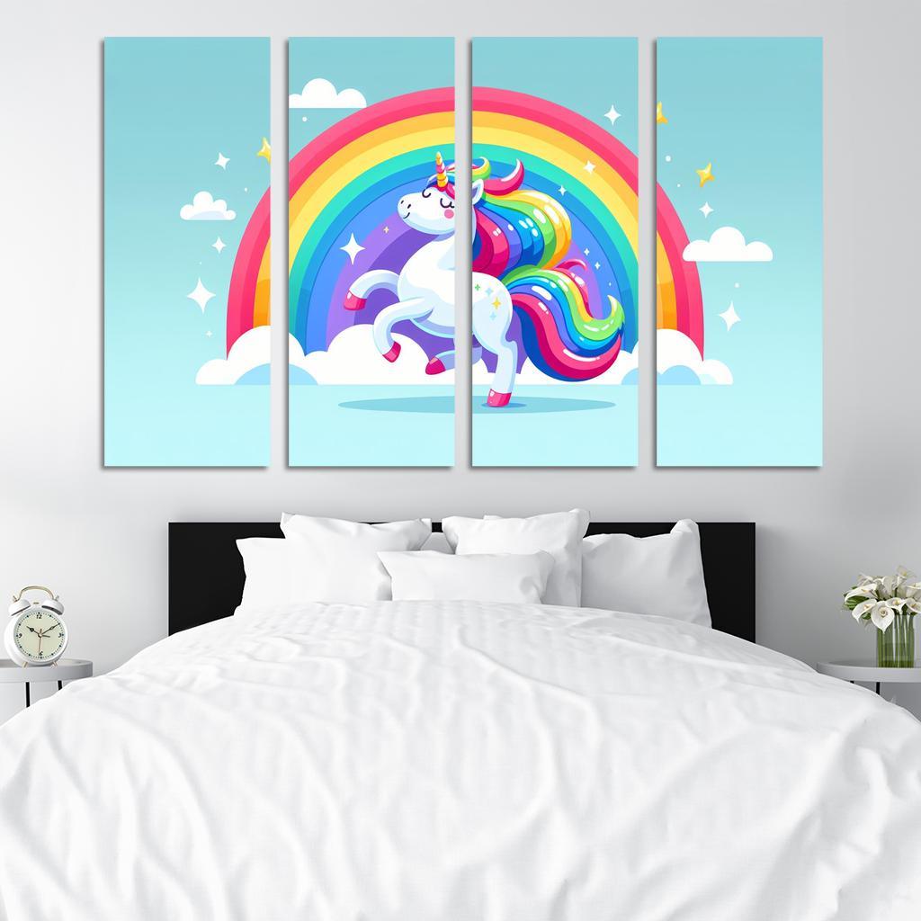 Magical Unicorn Modern Paintings Frame