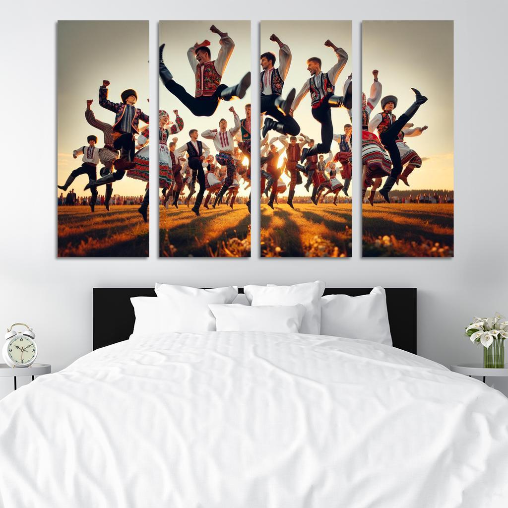 Cossack Dance The Spirit Of The Ukraine Modern Paintings Frame