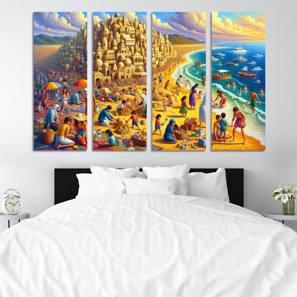 Calm Waters Ideal For Family Fun Abstract Paintings Frame