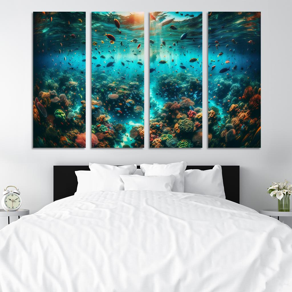 Coral Sanctuary Underwater Wonderland Custom Paintings Frame