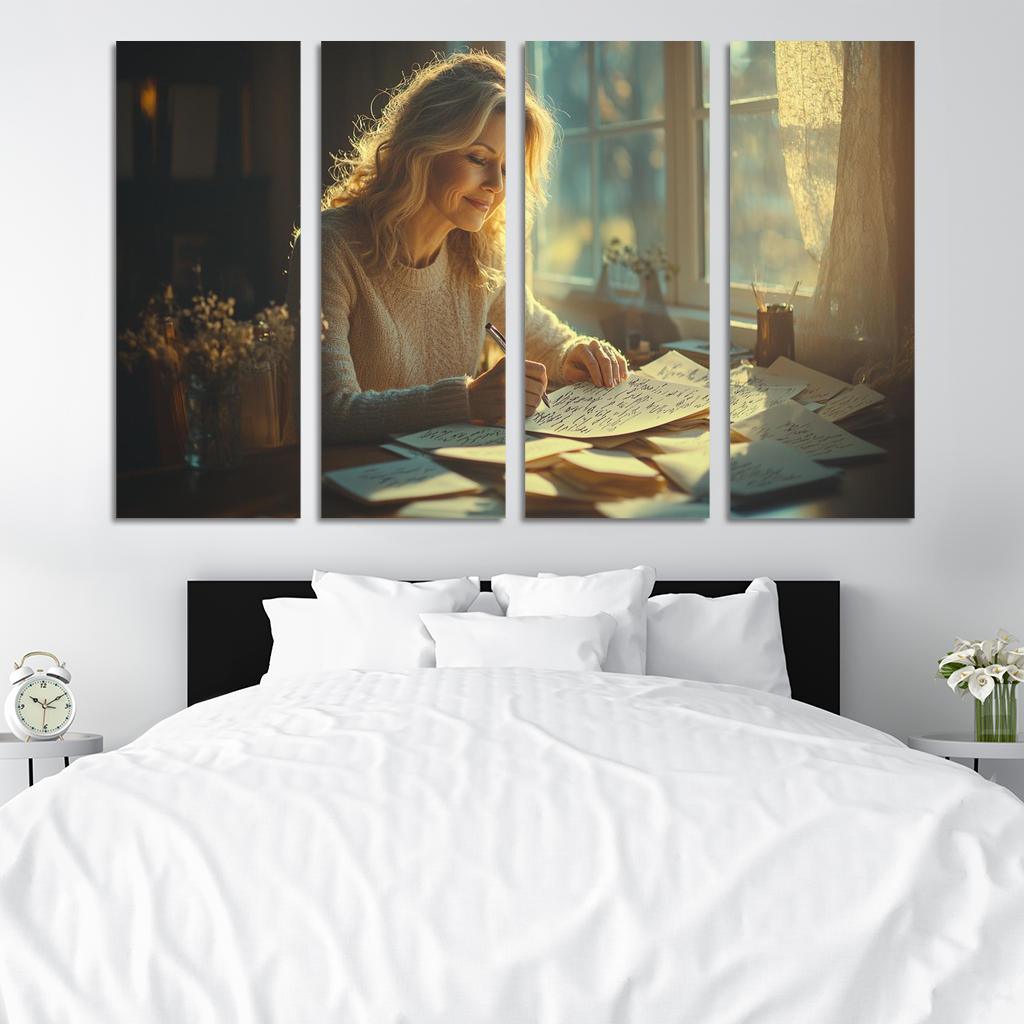 Handwritten Love Letters A Mother's Heart Modern Paintings Frame