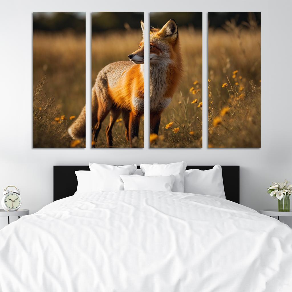 The Daring Red Fox Cunning And Clever Oil Paintings Frame