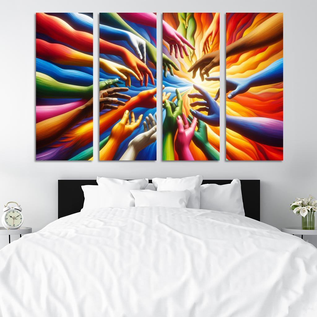 Building Bridges Unity In Diversity Custom Paintings Frame