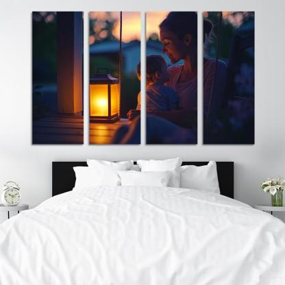 Her Gentle Whisper A Mothers Voice Canvas Paintings Frame