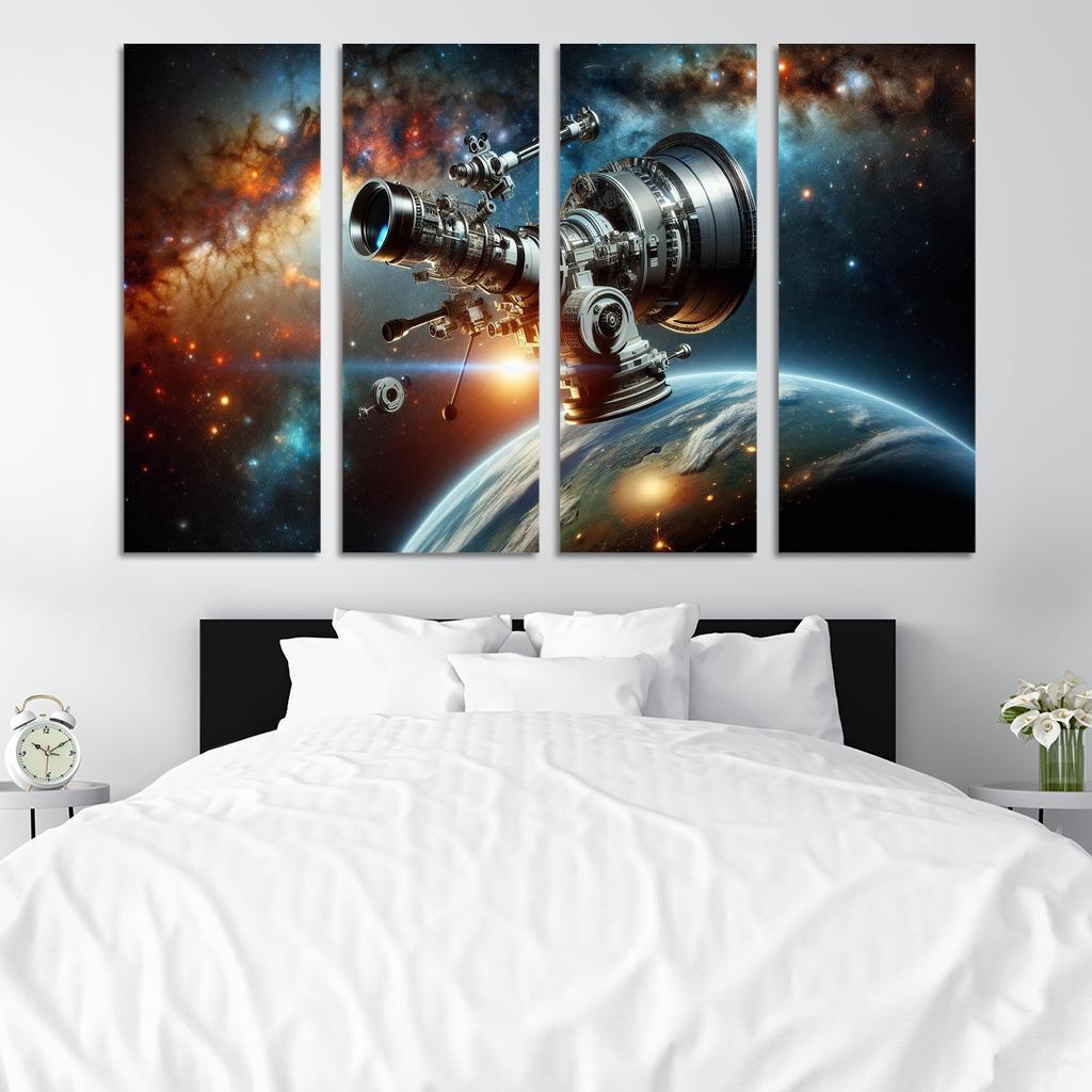 The Wonders Of Space Telescopes Abstract Paintings Frame